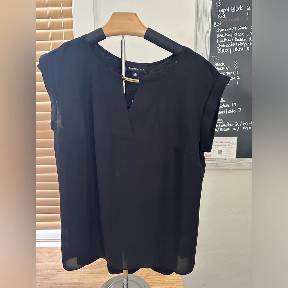 Black blouse/shell NWT size M